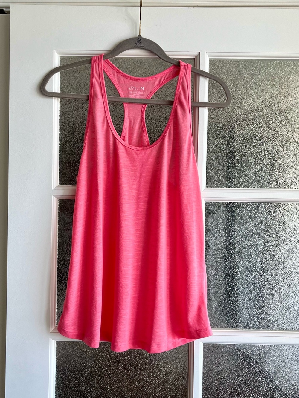 Women's Bright Pink Racerback Tank Top